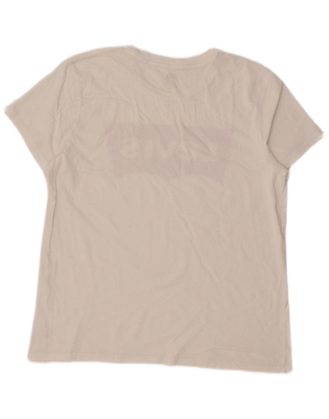 Levi's T-Shirt Graphique Femme UK 16 Large Blanc
