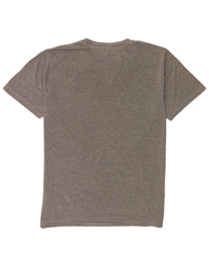 Mountain Warehouse T-Shirt Graphique Homme Gris Moyen Moucheté Coton