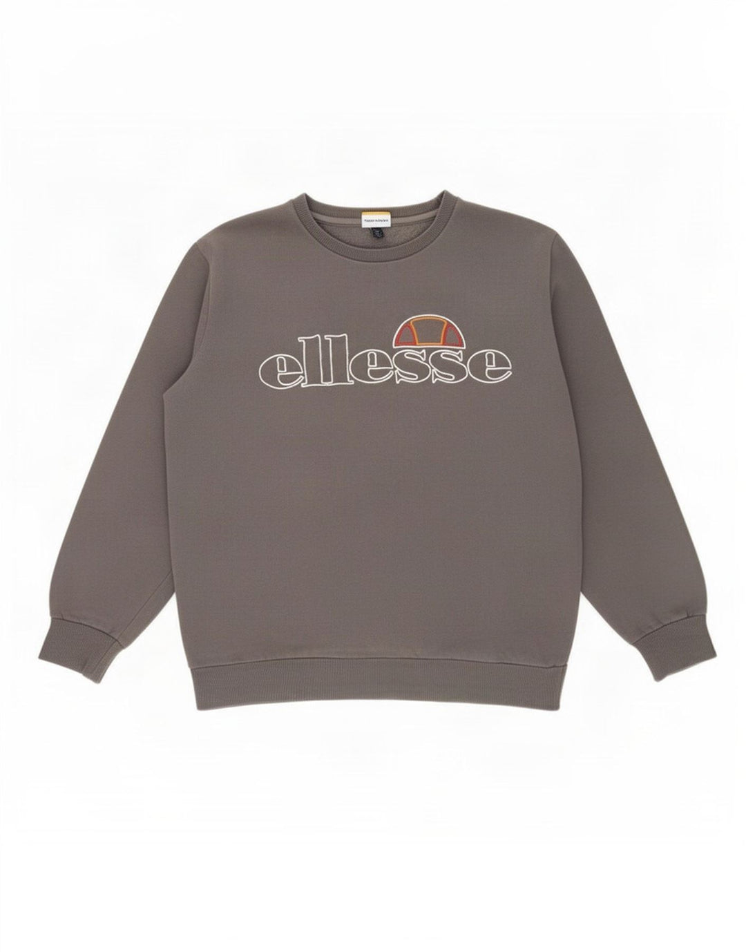 Ellesse Sweat-shirt graphique pour hommes, grand, gris, coton