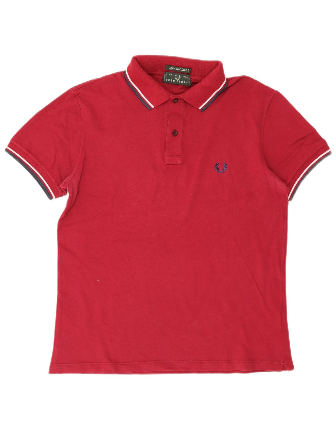 Fred Perry Polo Homme Coton Rayé Bordeaux Moyen