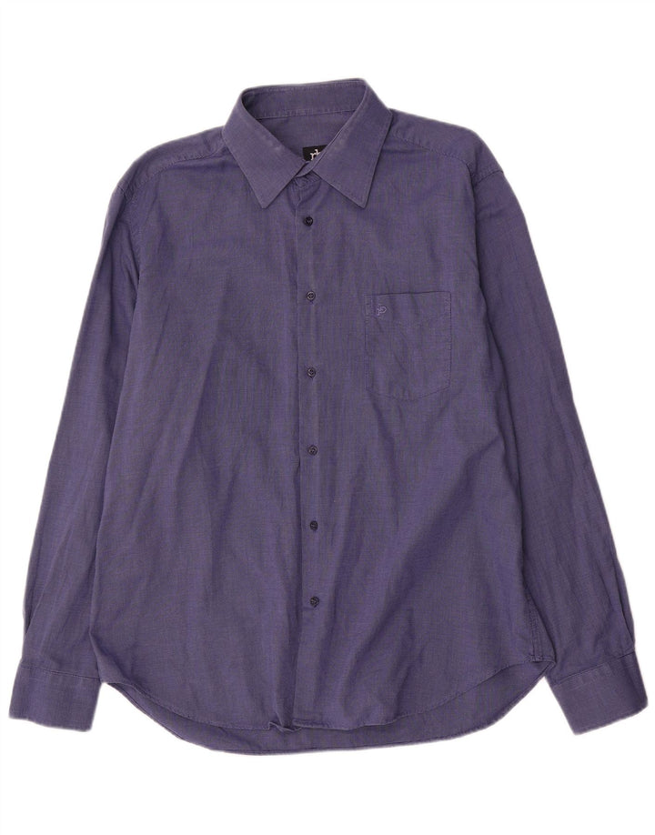 Roccobarocco Chemise Homme Taille 17 43 XL Coton Bleu
