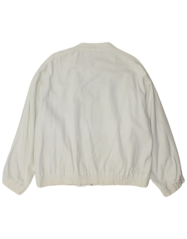 veste utilitaire homme vintage UK 40 Grand coton blanc