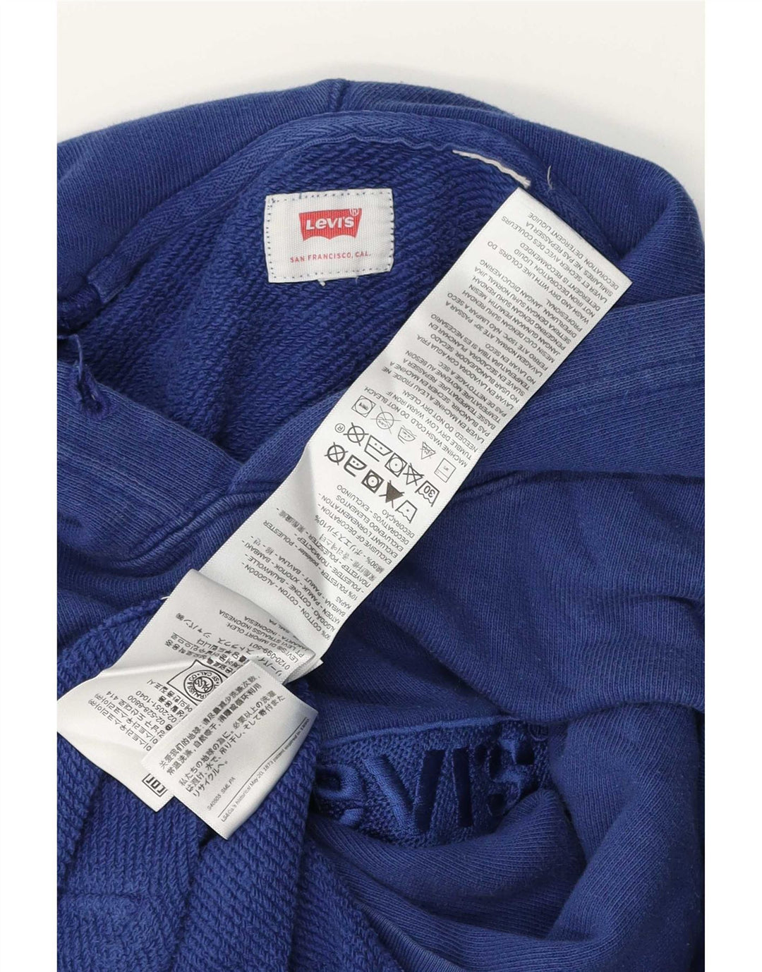 Levi's Pull à Capuche Graphic Homme Bleu Coton Small