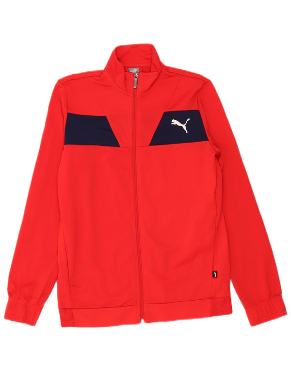 Puma Veste de survêtement garçon 15-16 ans Rouge Colourblock