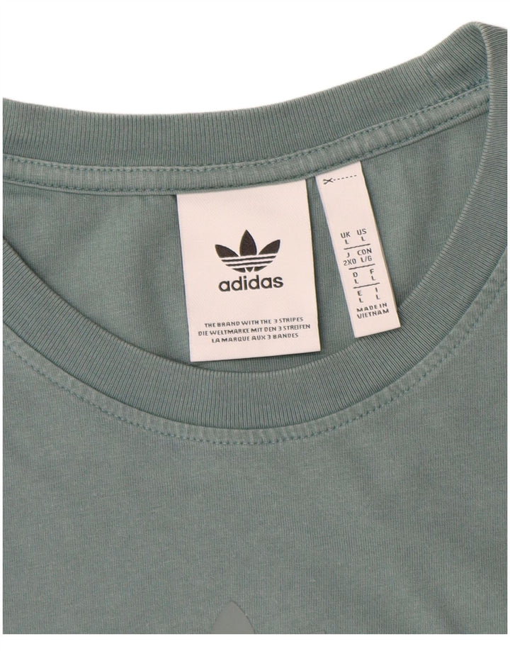 Adidas T-Shirt Homme Haut Grand Bleu Coton