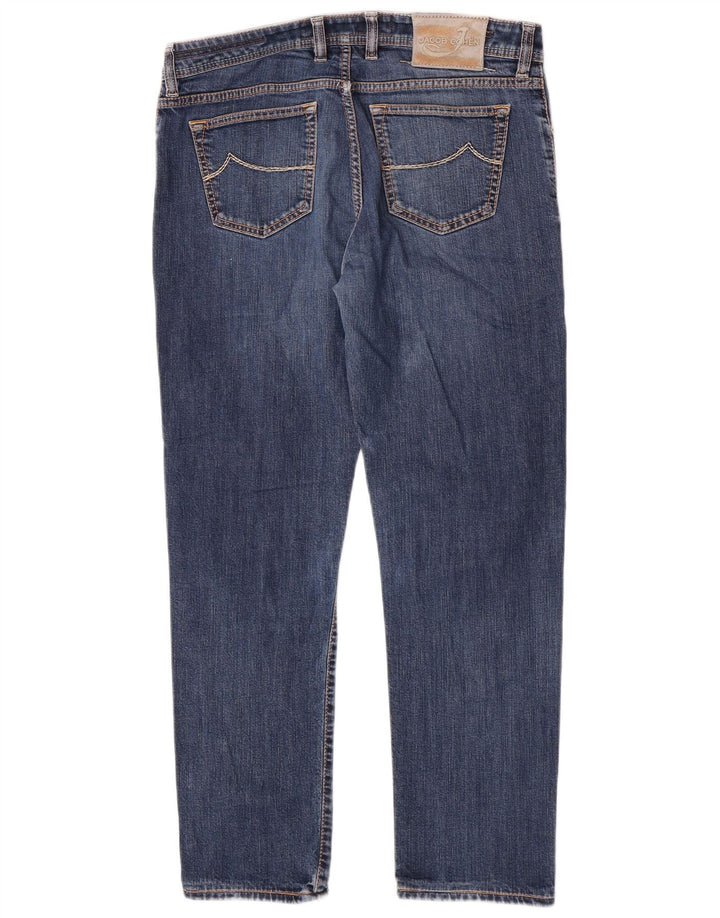 Jacob Cohen Jean slim fait main pour homme W35 L29 bleu coton