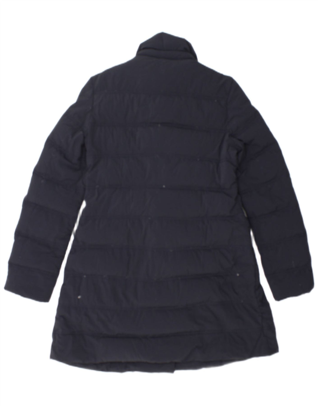 Aspesi Manteau matelassé à double boutonnage pour femme UK 10 Small Bleu marine Polyamide