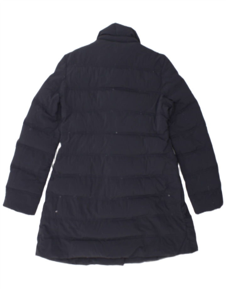 Aspesi Manteau matelassé à double boutonnage pour femme UK 10 Small Bleu marine Polyamide