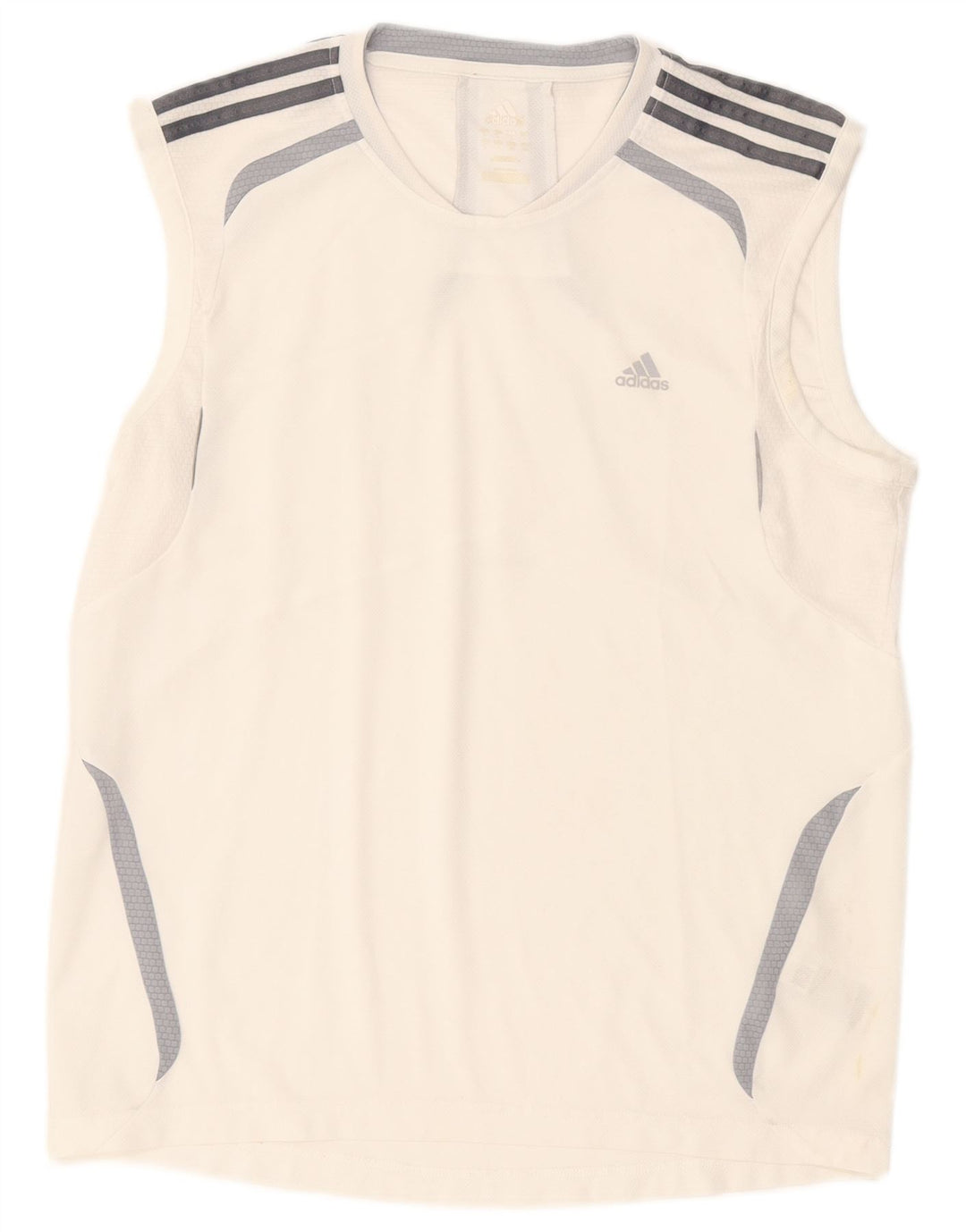 Adidas Hommes Climalite Débardeur Grand Blanc Colorblock Polyester