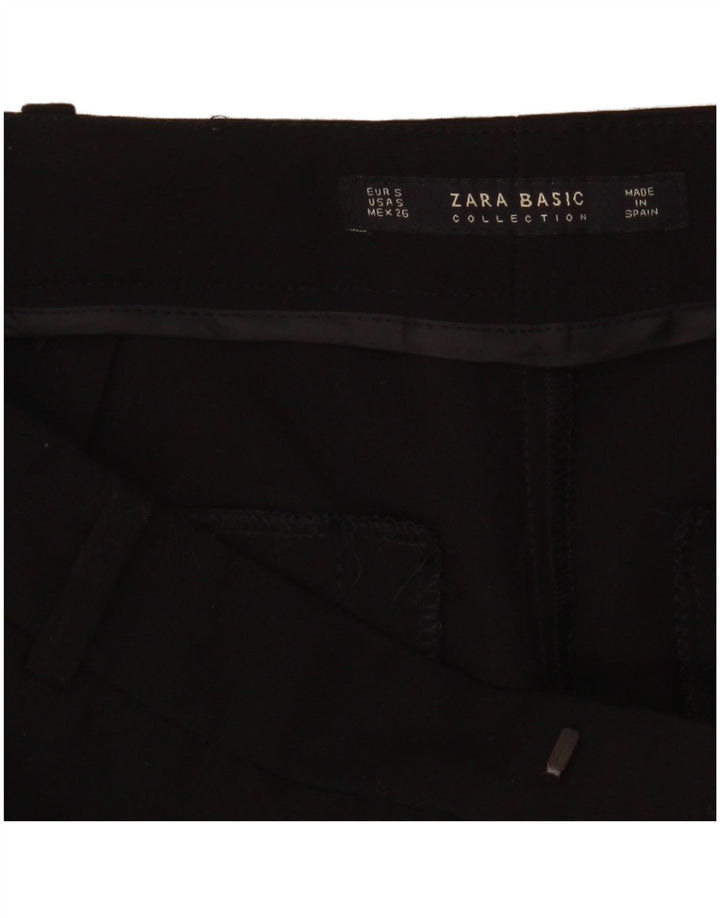 ZARA Femme Pantalon Chino Slim Small Noir Colourblock
