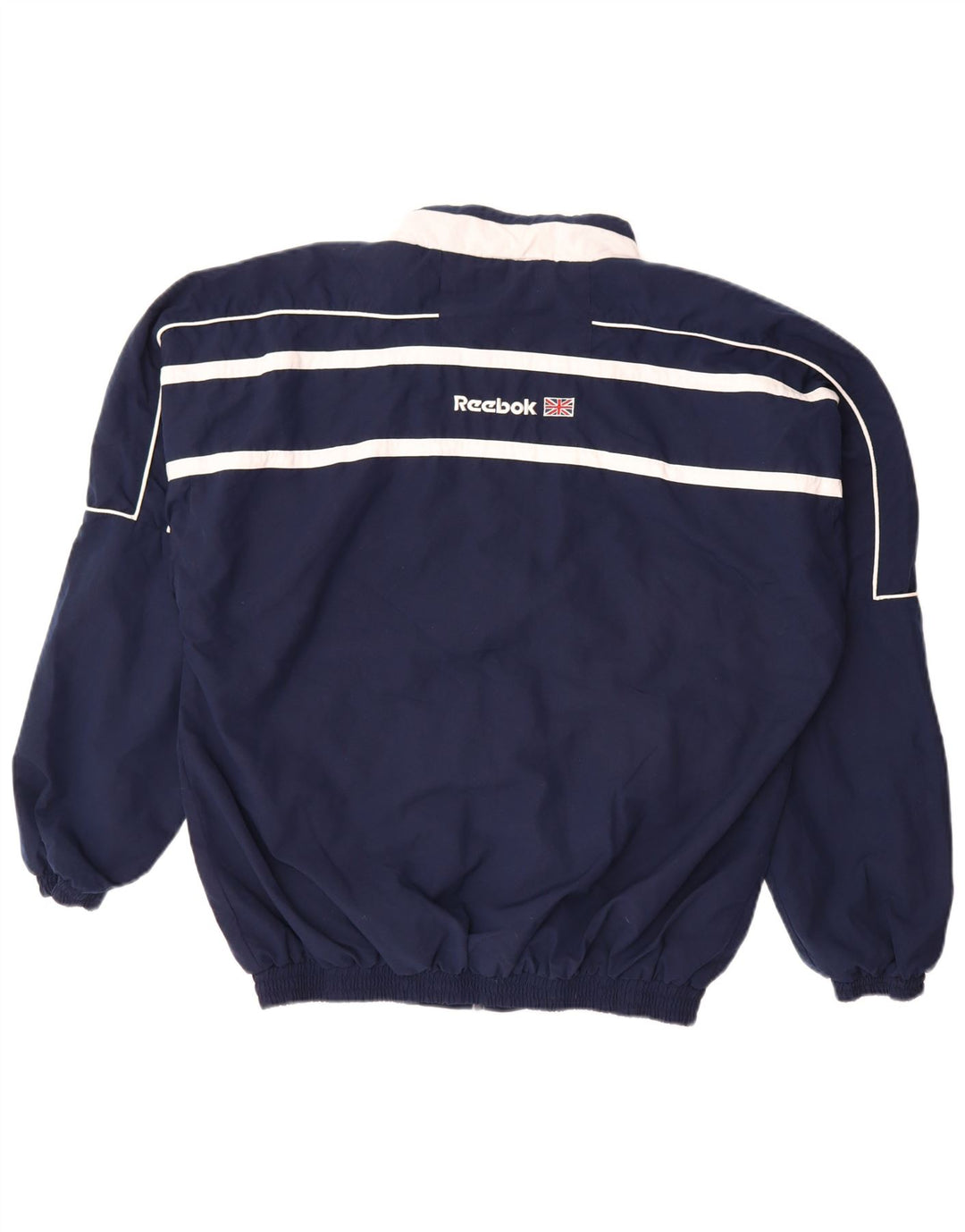 Reebok Veste de Survêtement Graphique Homme Large Bleu Marine Colourblock