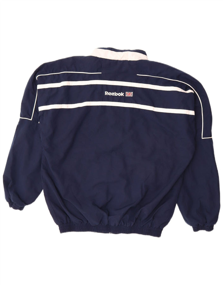 Reebok Veste de Survêtement Graphique Homme Large Bleu Marine Colourblock