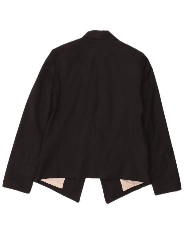 Topshop Veste Blazer Ouverte Femme UK 8 Petit Noir Polyester