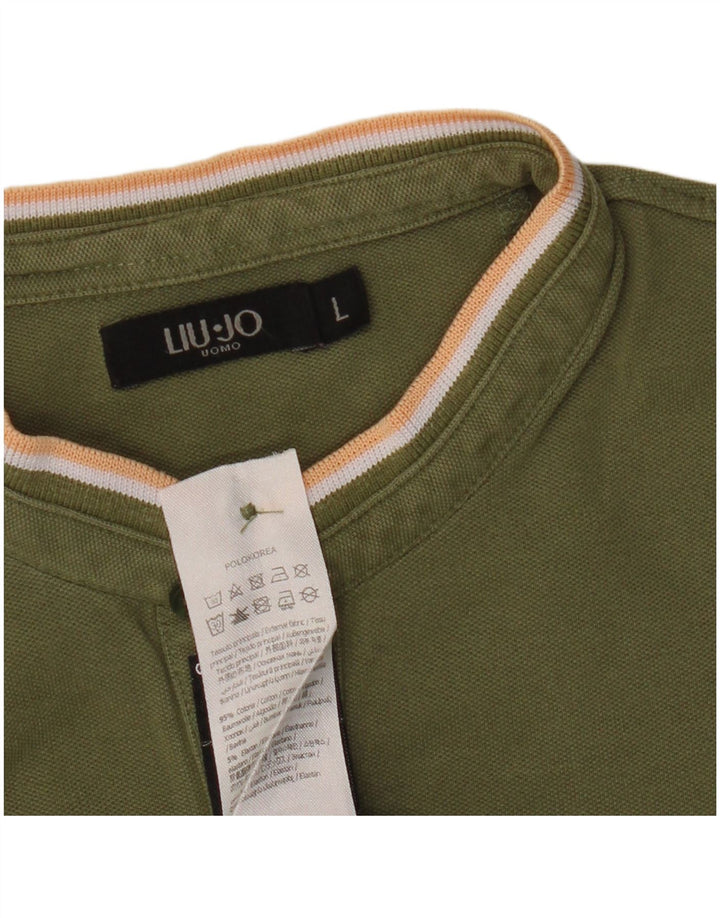 Liu Jo Polo Homme Grand Kaki Coton