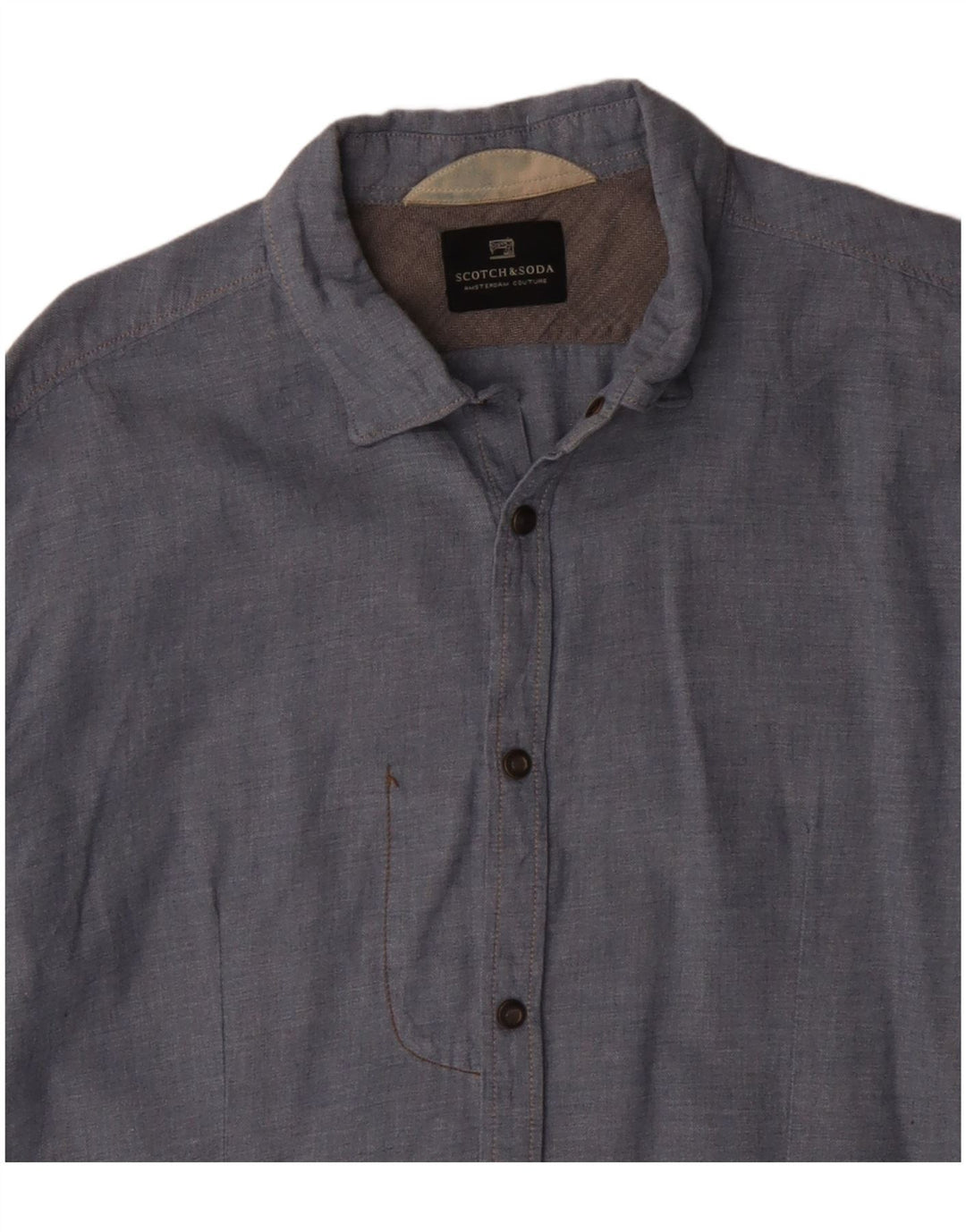 SCOTCH & SODA Chemise Homme Bleu Moyen Coton