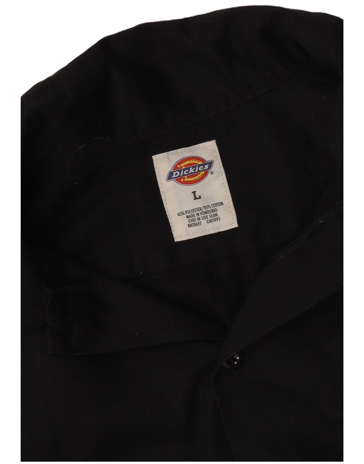 DICKIES Chemise graphique à manches courtes pour hommes Grand coton noir