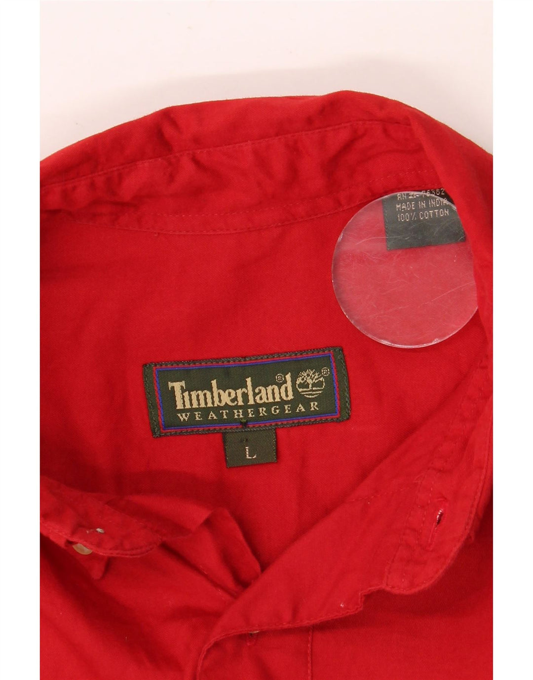 TIMBERLAND Chemise Homme Large Rouge Coton