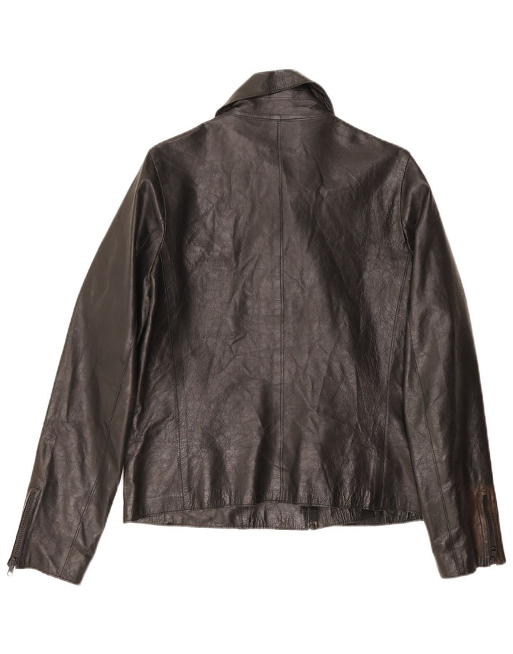 veste motard vintage homme UK 34 XS Noir