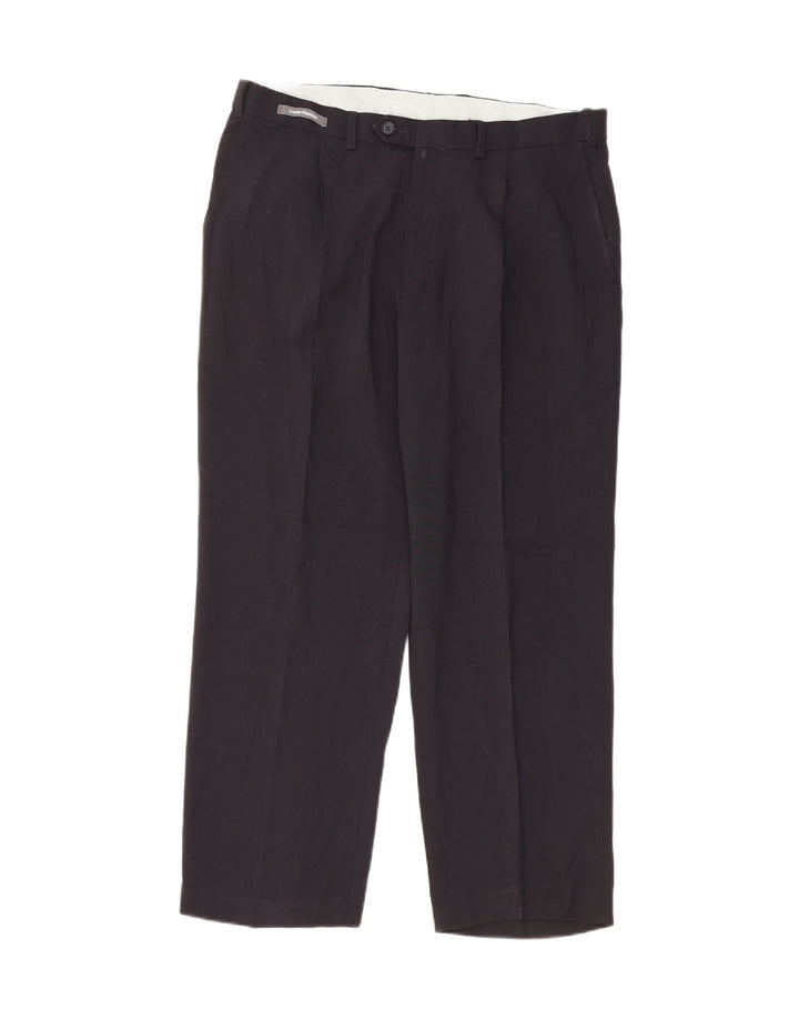 Marks & Spencer Pantalon Chino Pegged Homme W36 L29 Bleu Marine Classique