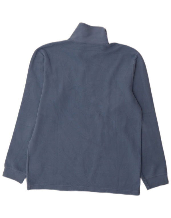 Champion Pull polaire à col zippé pour homme, grand coton bleu