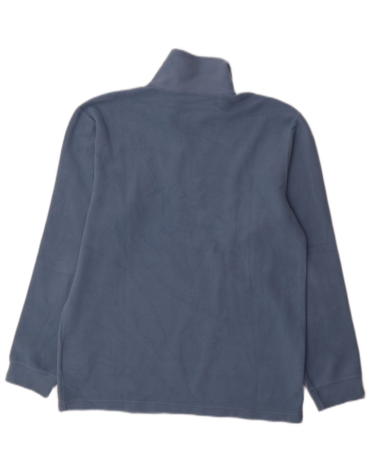 Champion Pull polaire à col zippé pour homme, grand coton bleu