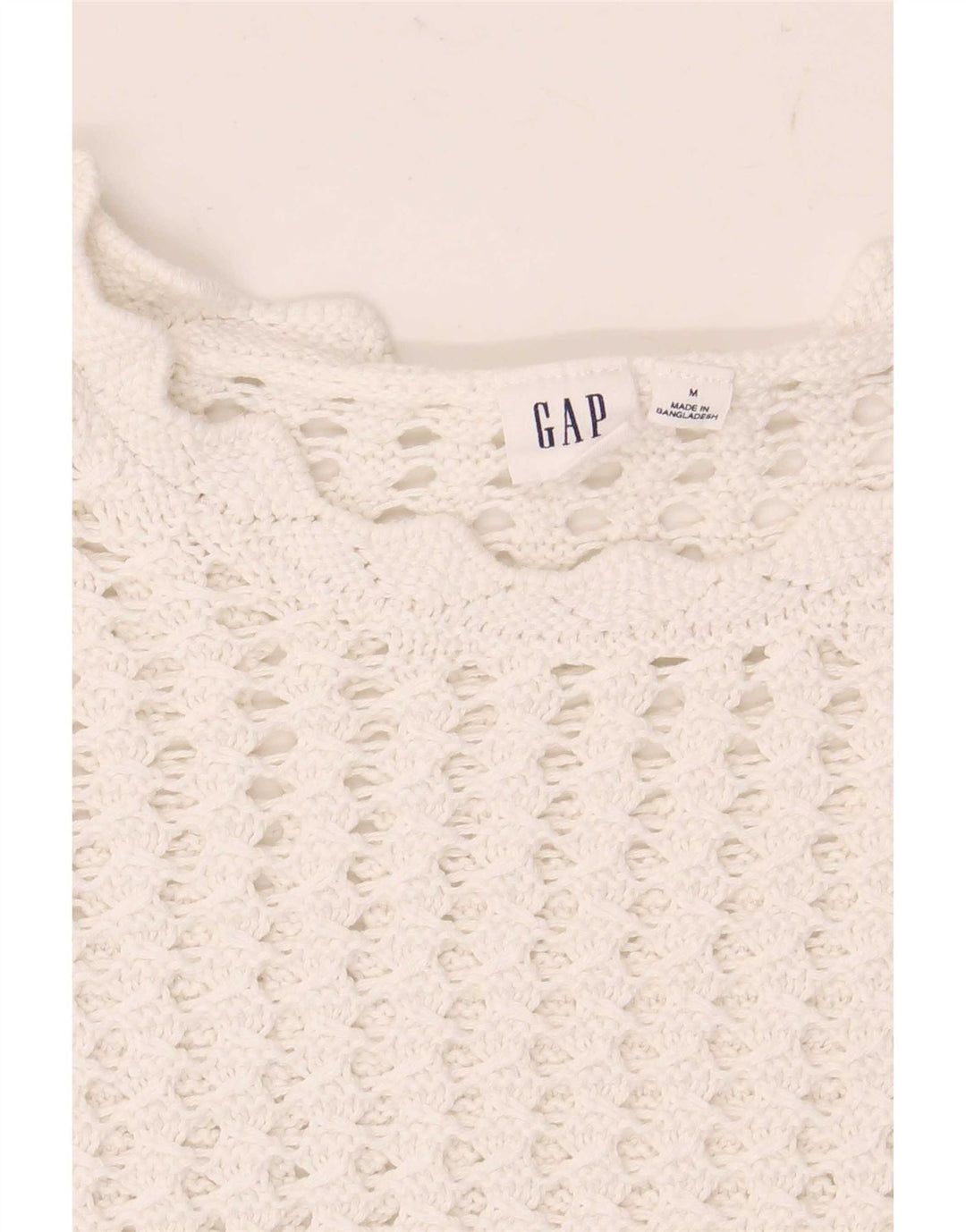 Gap Chemisier au crochet pour femme UK 14 Blanc moyen