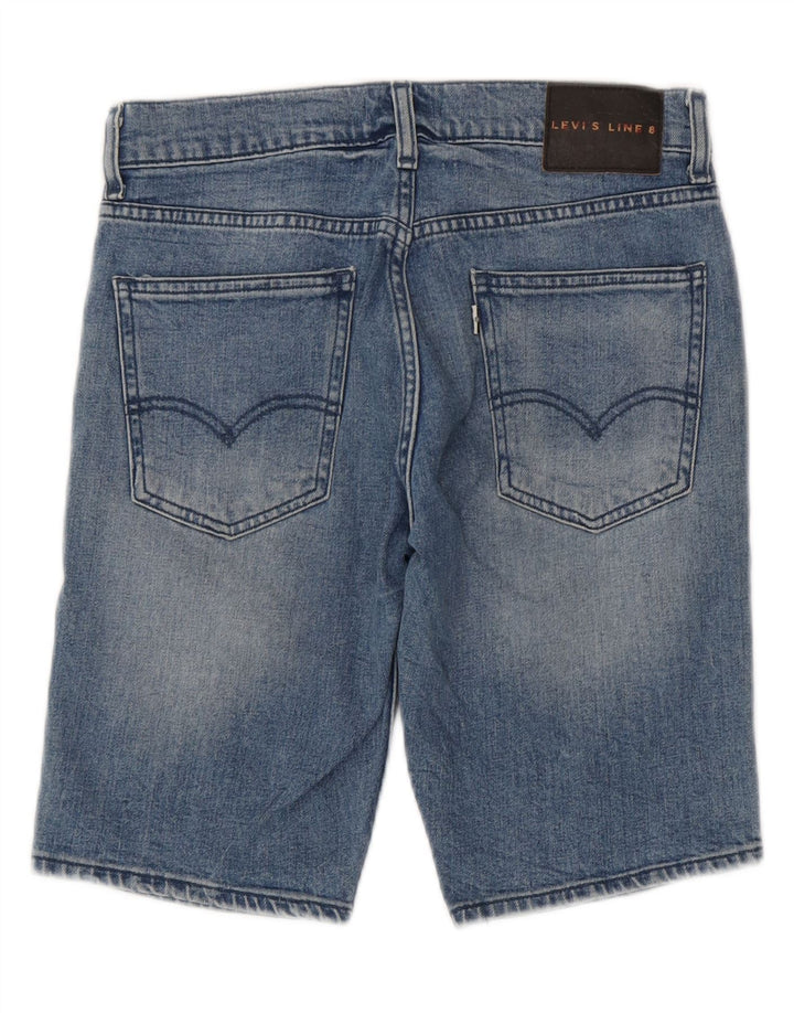 Levi's Short en Jean Line 8 W28 Femme Bleu Moyen Coton