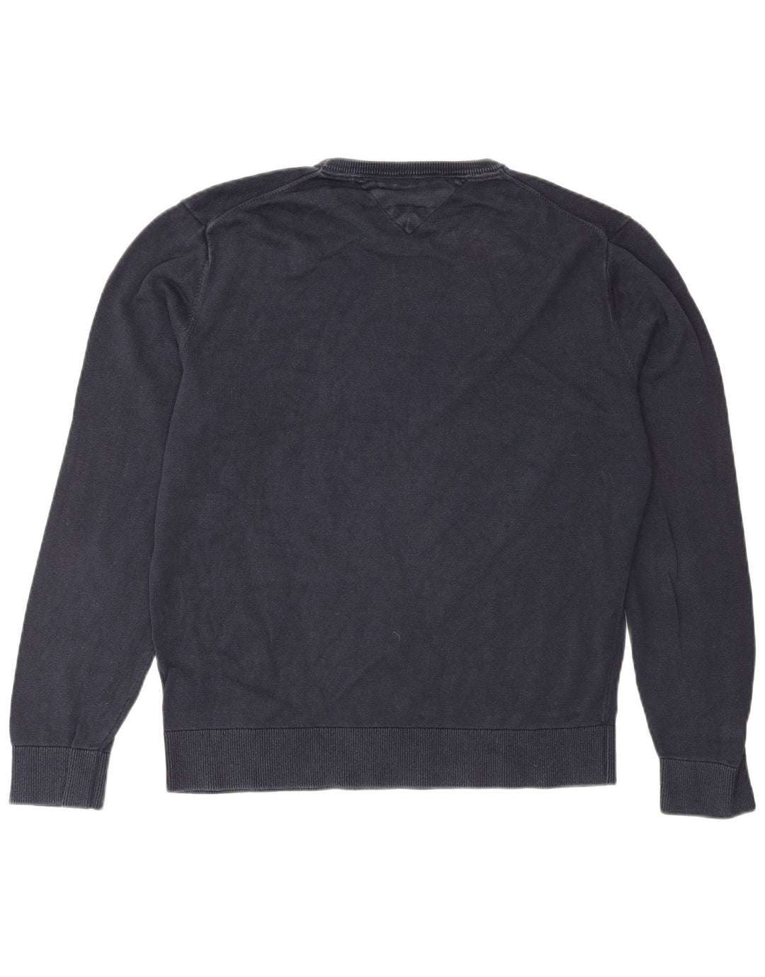 Tommy Hilfiger Pull à col rond pour homme en coton bleu marine Taille L