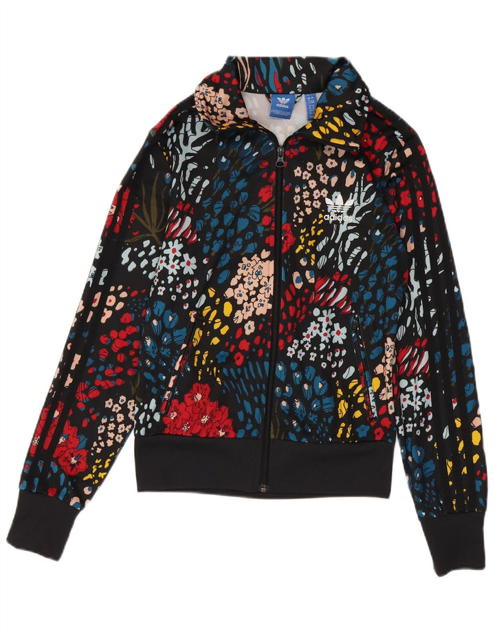 Adidas Femmes 3D Arc Survêtement Top Veste UK 8 Petit Multicolore Floral