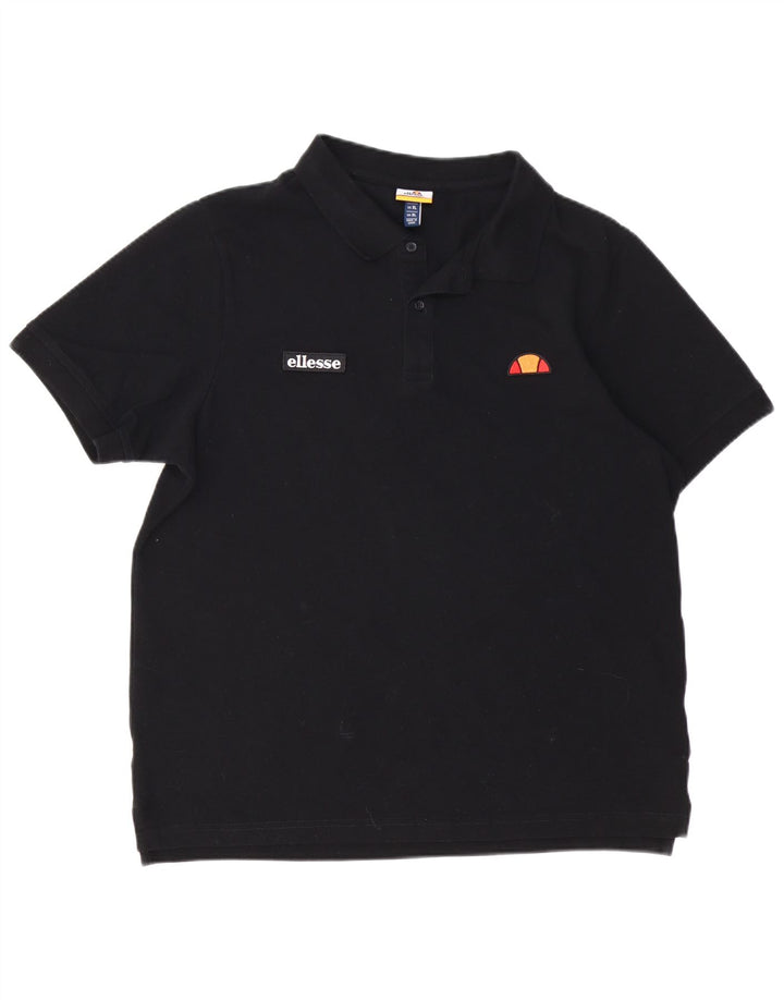 ELLESSE Polo Homme XL Noir Coton