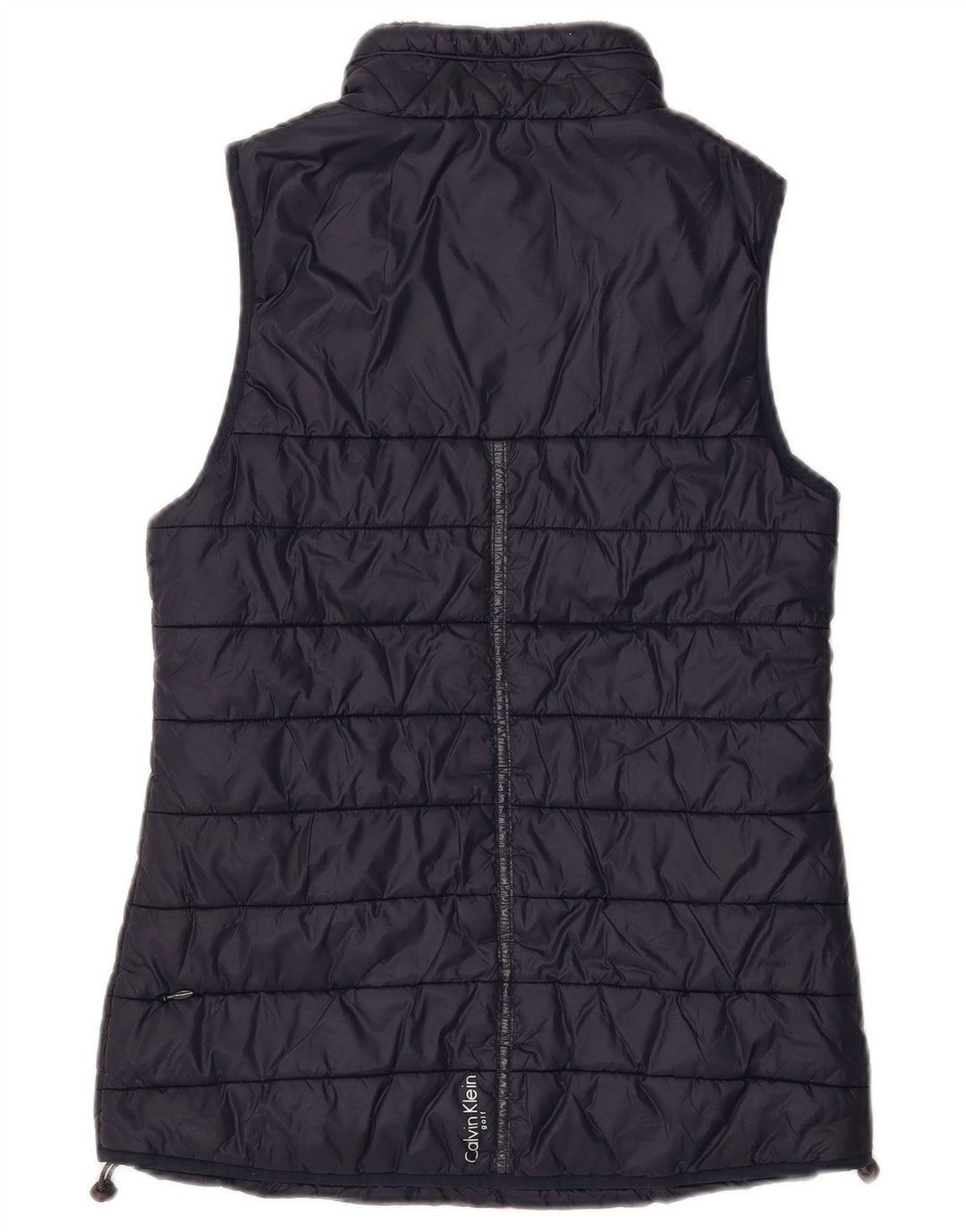 Calvin Klein Gilet Femme UK 10 Petit Nylon Bleu Marine