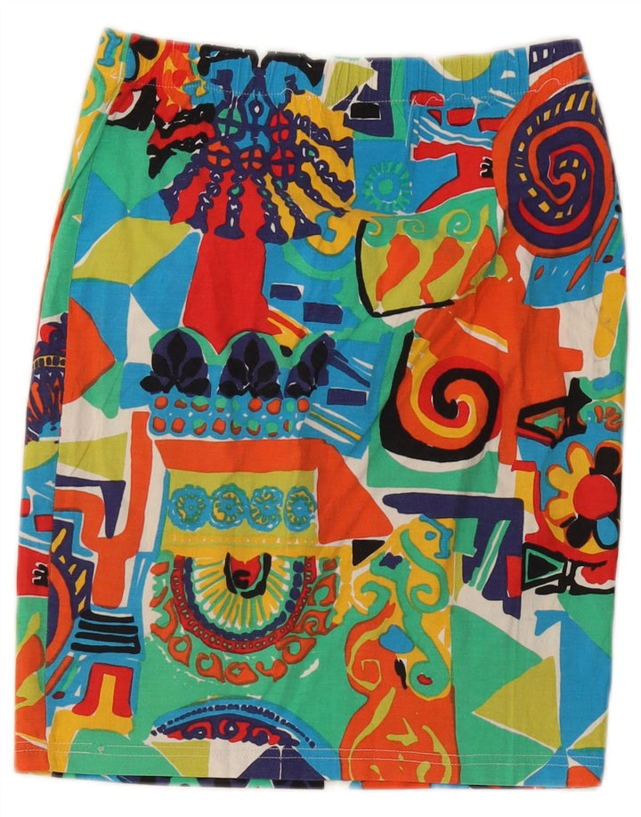 jupe droite femme vintage IT 42 Medium W26 multicolore
