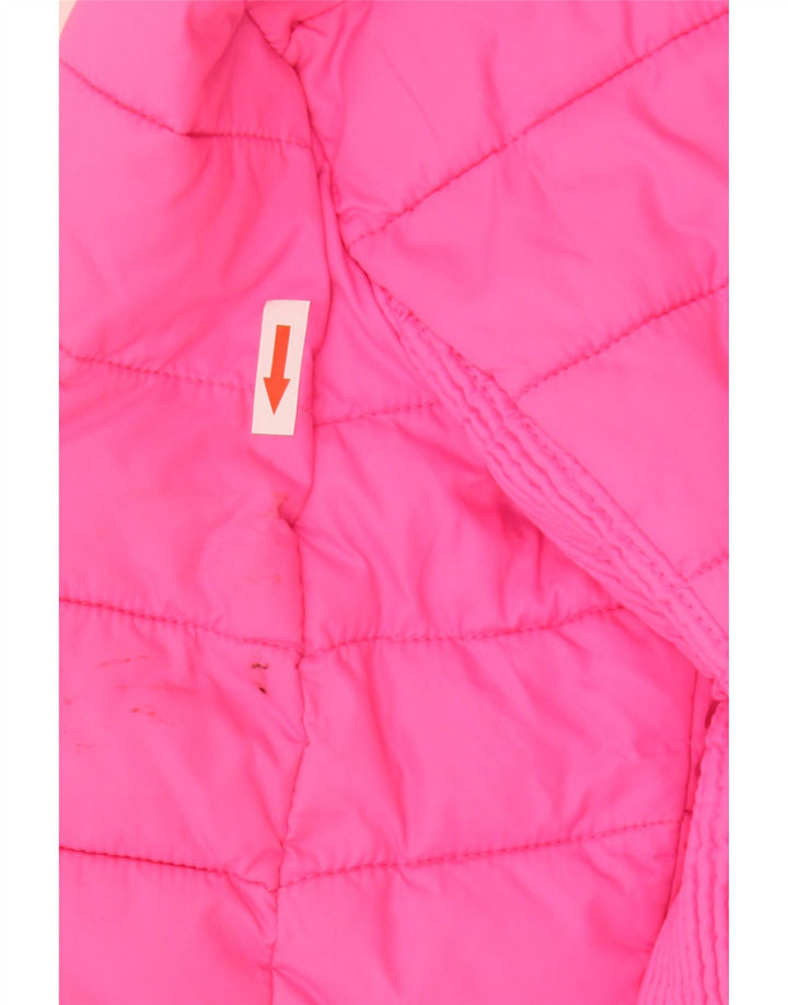 Superdry Veste matelassée à capuche pour femme UK 14 Large Rose Polyester