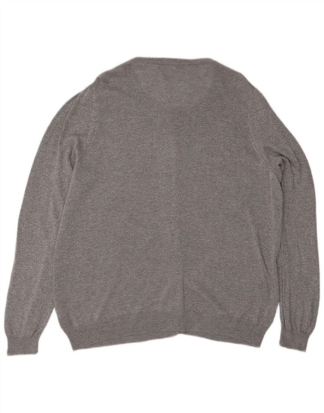Marks & Spencer Pull Cardigan Femme UK 20 2XL Gris Polyamide