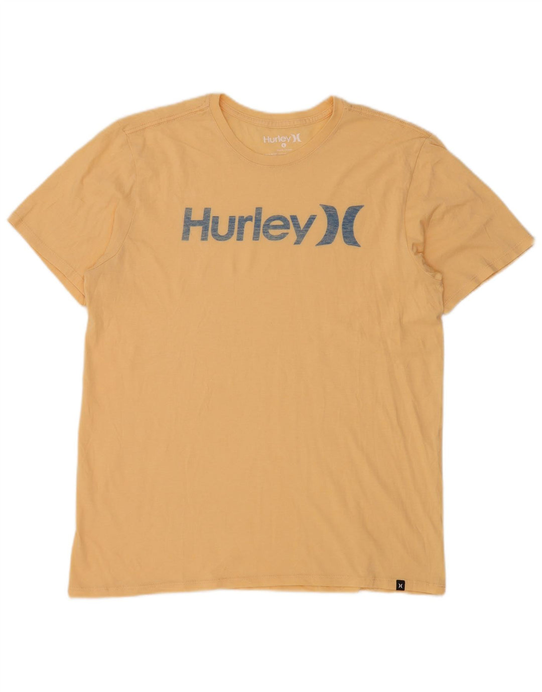 HURLEY T-Shirt Graphique Homme Grand Jaune Coton