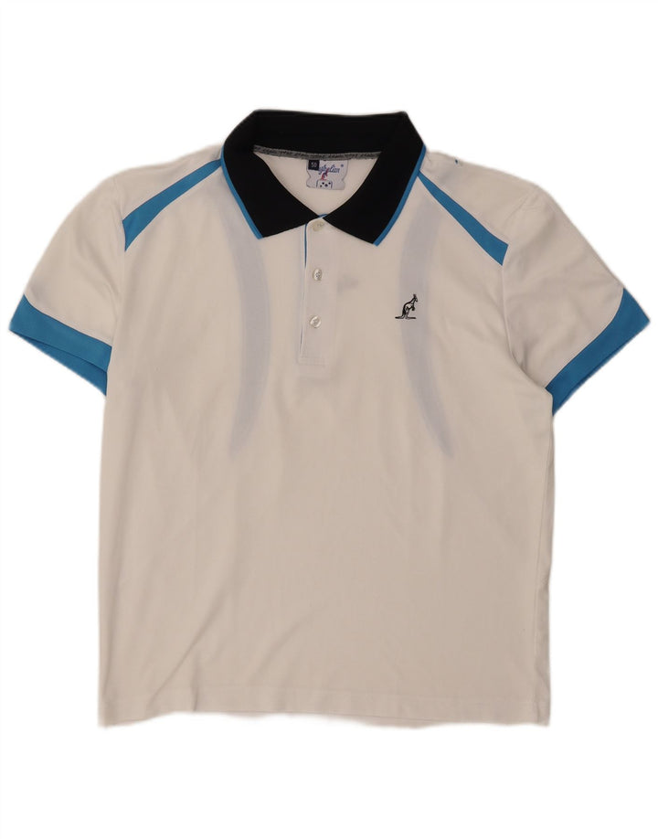 AUSTRALIAN L'ALPINA Polo Homme IT 50 Blanc Moyen Colorblock