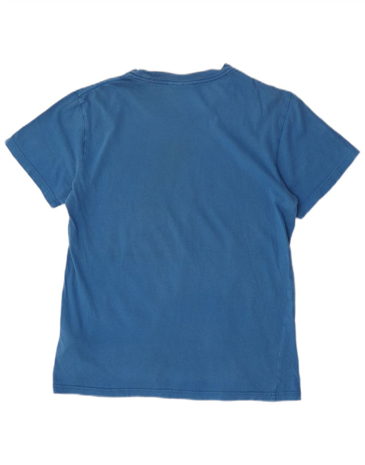 Adidas T-shirt graphique pour homme en coton bleu petit