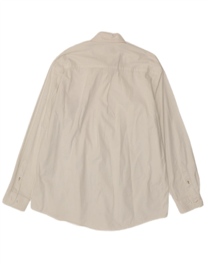 VINTAGE Chemise Homme Coton Blanc Moyen