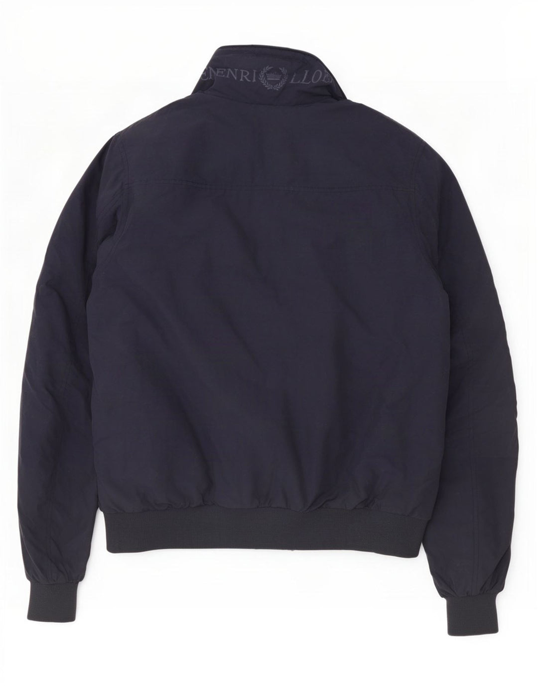 Henri Lloyd Mens Graphic Bomber Jacket UK 40 Large Bleu Marine Nylon