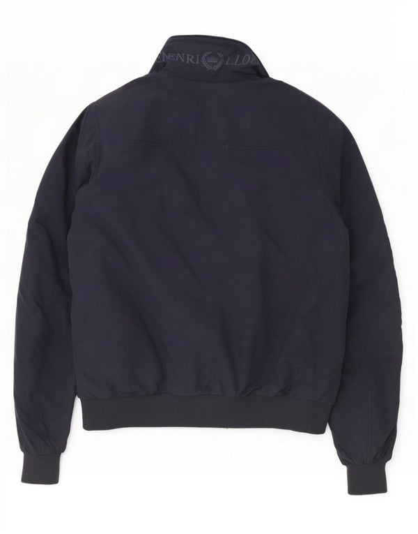 Henri Lloyd Mens Graphic Bomber Jacket UK 40 Large Bleu Marine Nylon