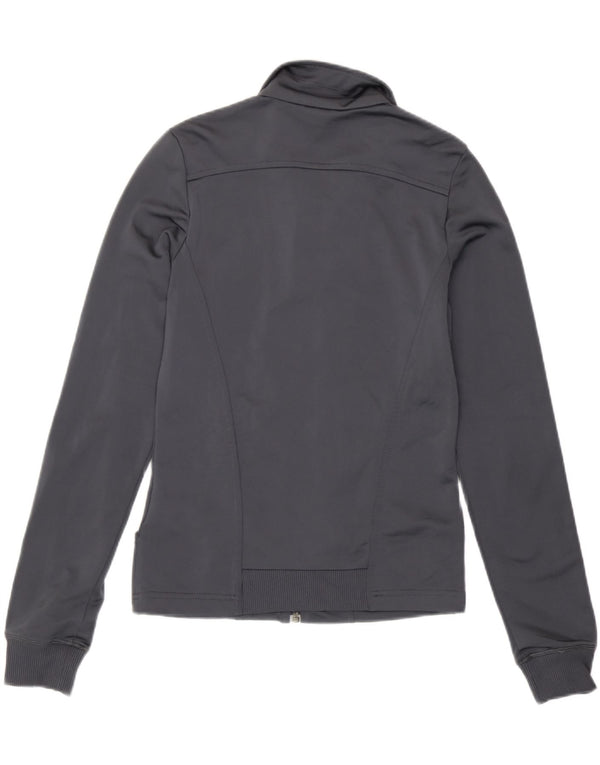 Adidas Veste de survêtement coupe régulière pour femme UK 8 Small Gris Polyester