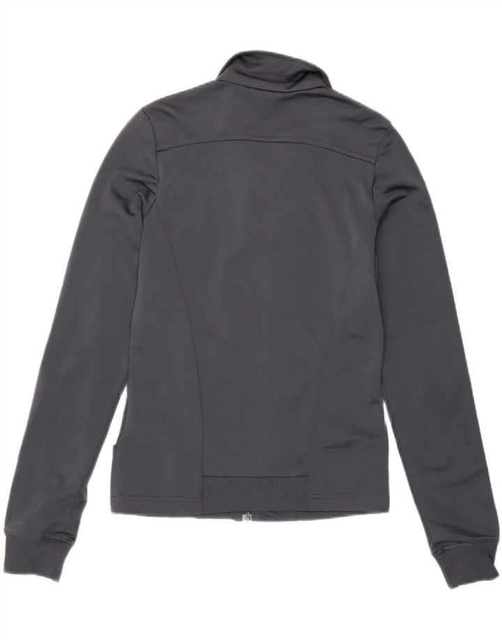 Adidas Veste de survêtement coupe régulière pour femme UK 8 Small Gris Polyester