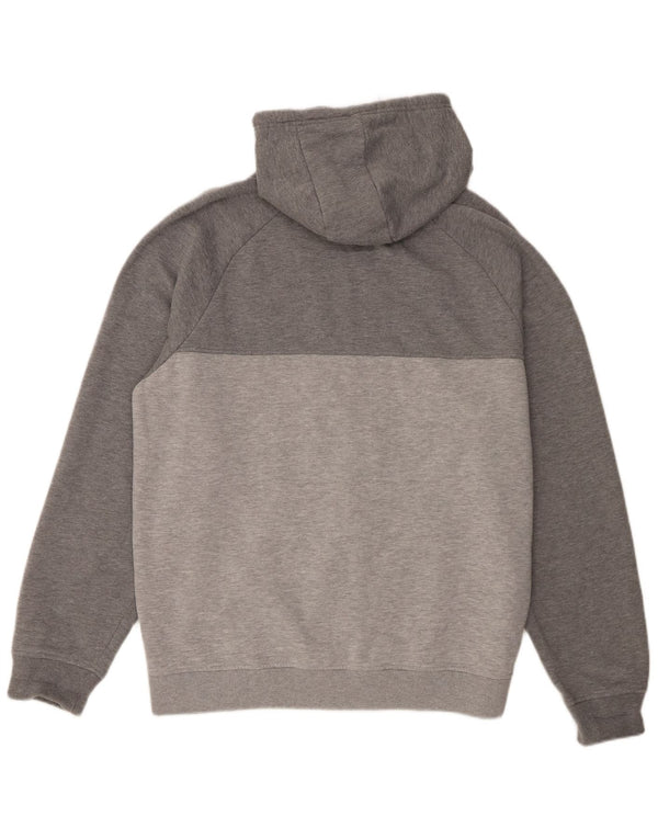 Fila Pull à capuche zippé pour homme 2XL en coton color block gris