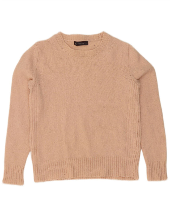 Marks & Spencer Pull col bateau pour femme UK 10 Petit Rose