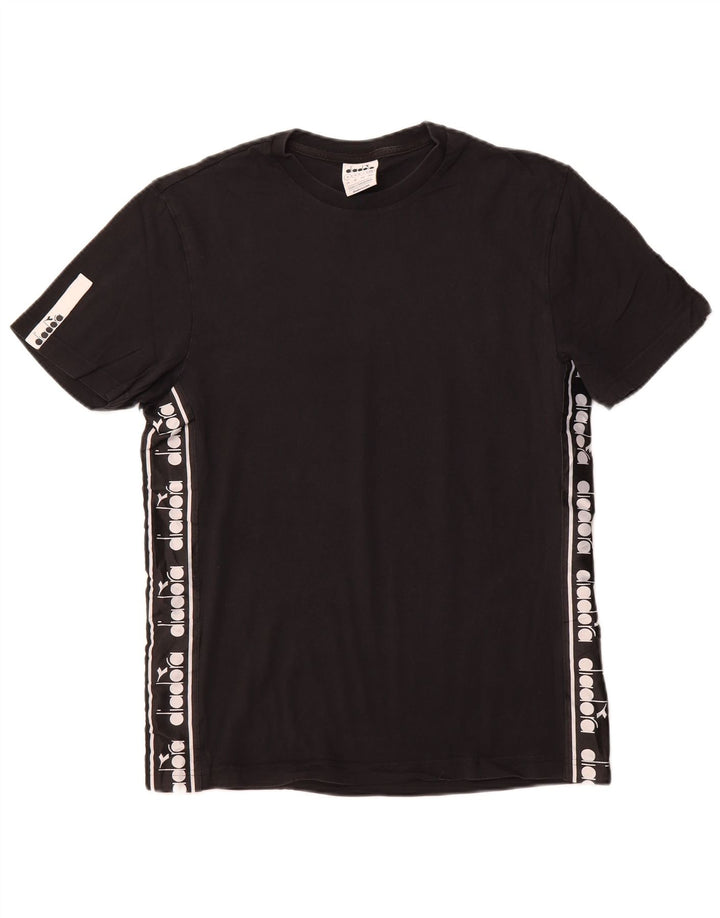 Diadora T-Shirt Graphique Haut Noir Moyen Coton Homme