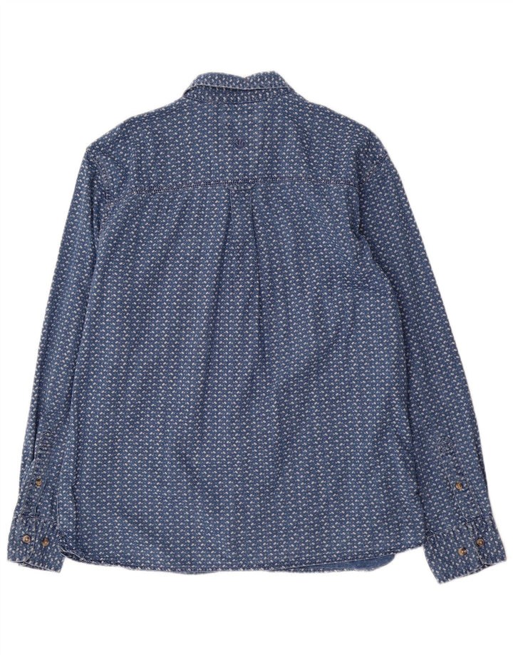 Chemise Fat Face Homme Coupe Regular XL Bleu Carreaux Coton