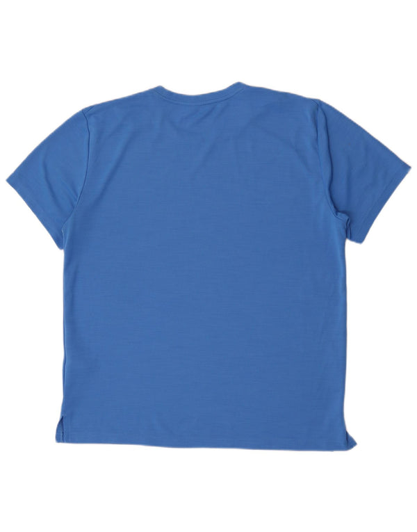 Nike T-shirt graphique à manches courtes pour homme, coupe standard, grand bleu