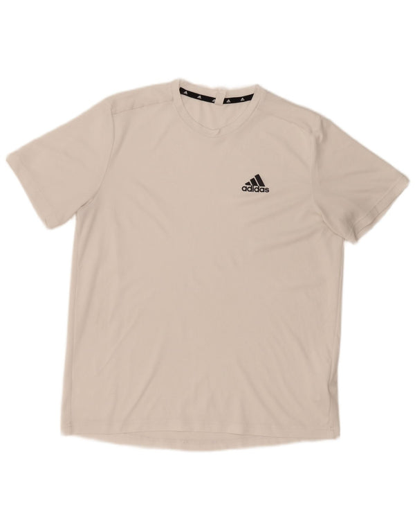 Adidas Hommes Aeroready T-Shirt Haut Moyen Blanc Polyester