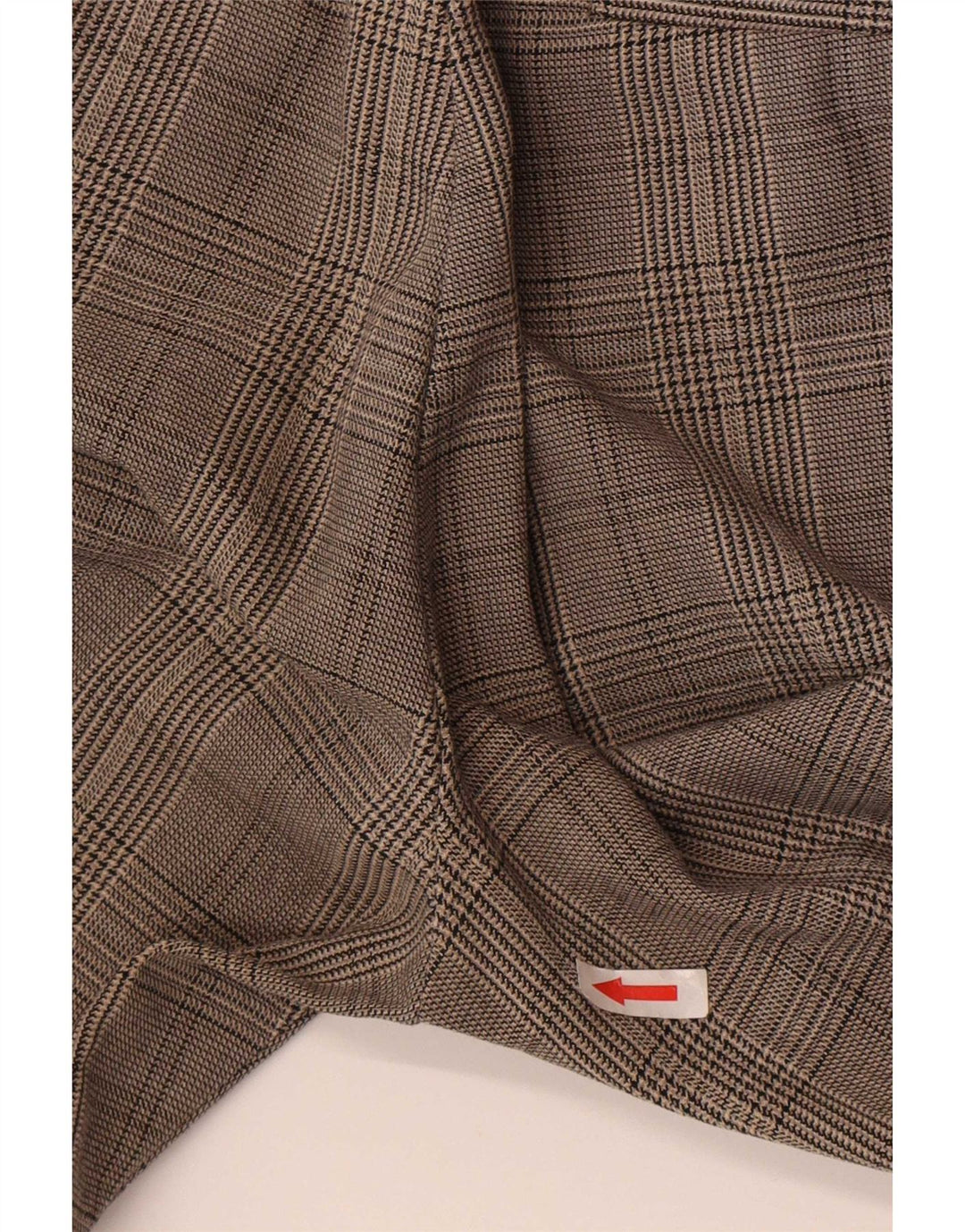 Zara Pantalon Chino Slim Femme Petit W26 L25 Gris Carreaux