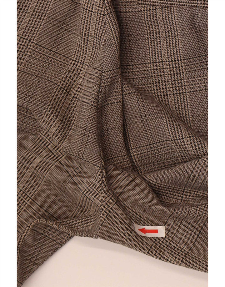 Zara Pantalon Chino Slim Femme Petit W26 L25 Gris Carreaux